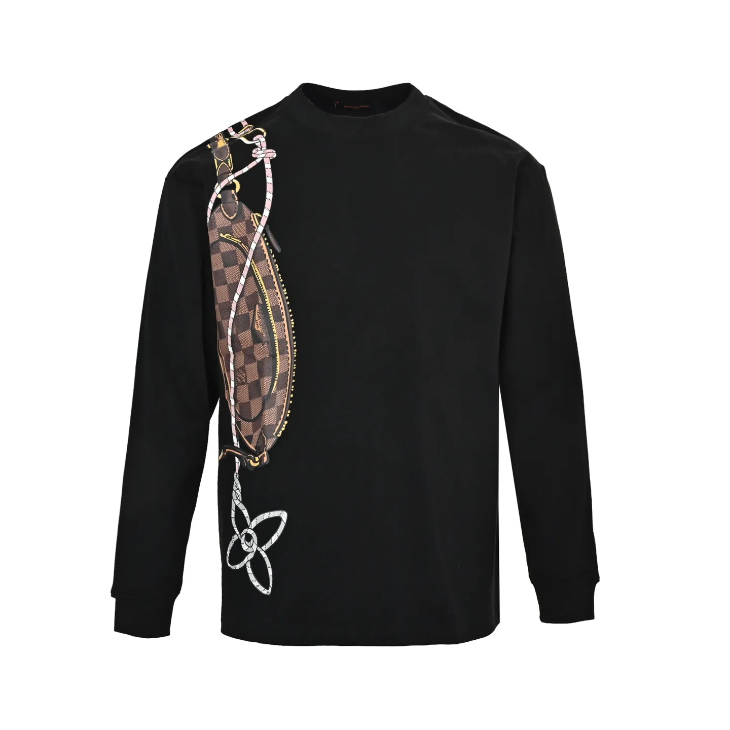 Louis Vuitton/Louis Vuitton chest bag printed long-sleeved T-shirt